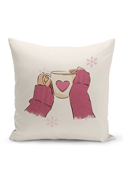 Bertille Home Husă de pernă cu imprimare digitală cu două fețe din seria Vint...