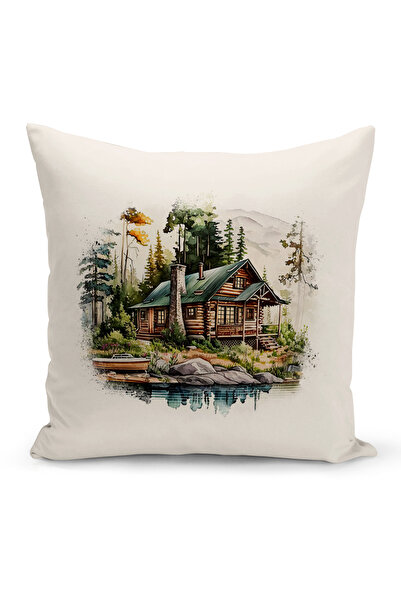 Bertille Home Vintage Serisi Çift Tarafı Dijital Baskılı Kırlent Kılıfı (Vint...