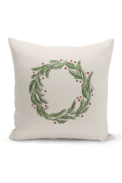 Bertille Home غطاء وسادة مطبوع رقميًا مزدوج الجوانب من سلسلة رأس السنة الجديد...