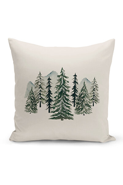 Bertille Home Yılbaşı Serisi Çift Tarafı Dijital Baskılı Kırlent Kılıfı (Chri...