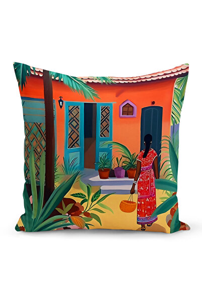 Bertille Home Bohemian Series Double Sided Digital Printed Throw Pillow Case (Bohemian Cushion Cover)