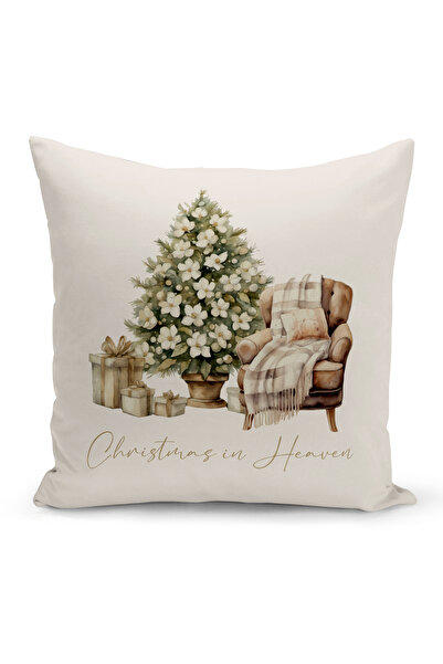 Bertille Home Yılbaşı Serisi Çift Tarafı Dijital Baskılı Kırlent Kılıfı (Chri...