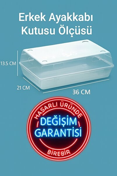 wilseder 10'lu ERKEK Şeffaf Ayakkabı Kutusu. Erkek/ Ayakkabı Kutusu, Ayakkabı Organizeri, Düzenleyici