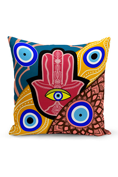 Bertille Home Двосторонній чохол на подушку з цифровим друком серії Evil Eye Evil Eye Cushion Cover
