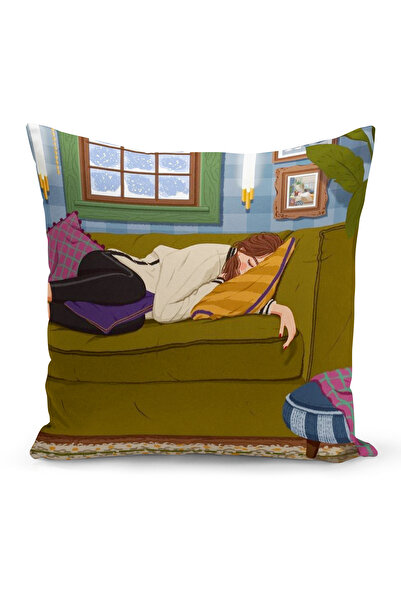 Bertille Home Husă de pernă cu imprimare digitală pe două fețe din seria Bohe...