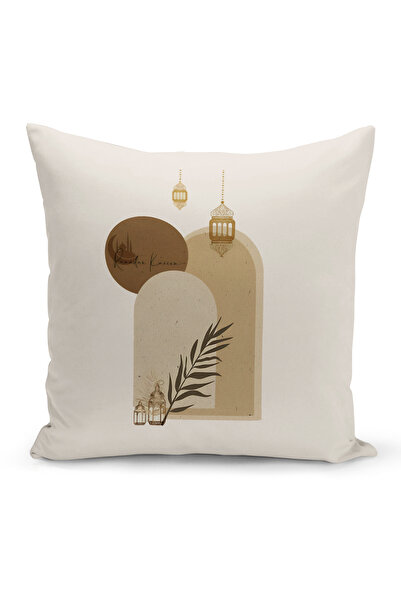 Bertille Home غطاء وسادة مطبوع رقميًا مزدوج الجوانب من سلسلة رمضان (غطاء سرير...