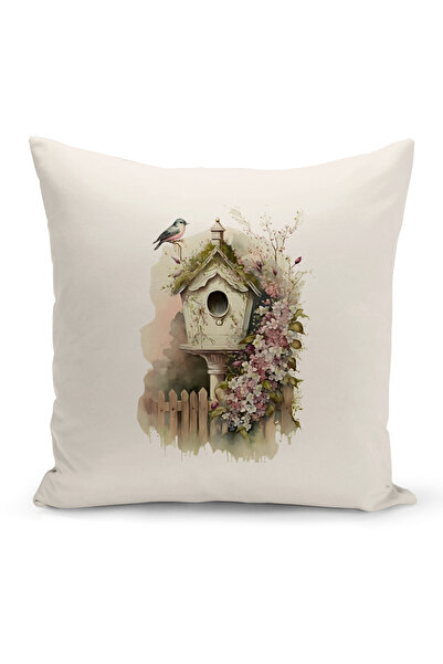 Bertille Home Husă de pernă cu imprimare digitală cu două fețe din seria Vintage (husă de pernă vintage)