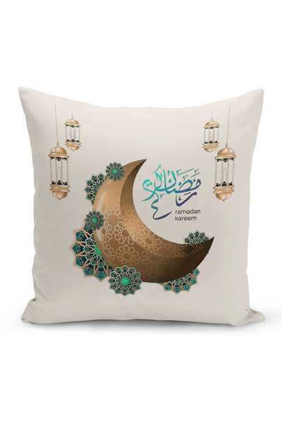 Bertille Home غطاء وسادة مطبوع رقميًا مزدوج الجوانب من سلسلة رمضان (غطاء سرير...