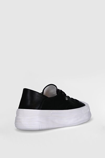 Lufian 121230014 Annabel Siyah Kadın Hakiki Deri Spor Ayakkabı