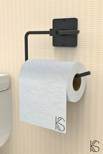 KILINÇ STORE Siyah Kare Havluluk Rulo Havluluk Wc Peçetelik 3,lü Set