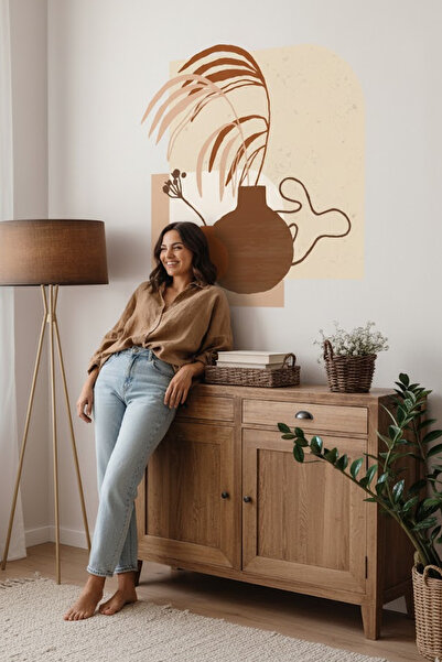 Kt Grup Bohem Sanatsal Buğday Başakları Modern Duvar Sticker