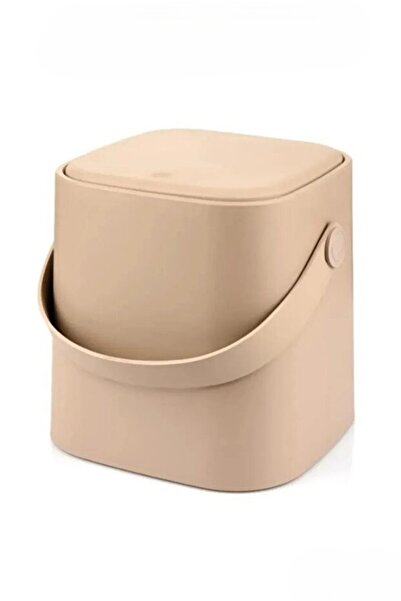 Luna Kapaklı Tutma Saplı Tezgah Üstü Sihirli Çöp Kovası | İç Kovalı Pratik Çöp Kutusu