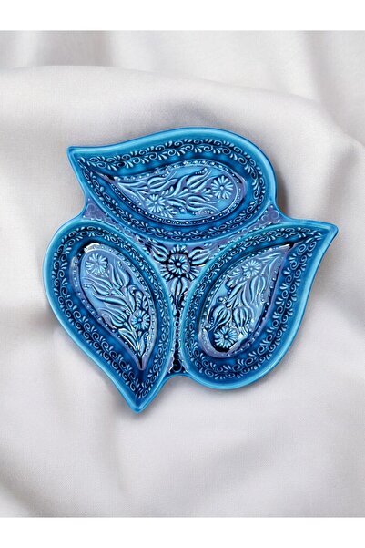 sharp&art Ceramic Snack Bowl and Breakfast Set - 3 Pieces and 6 Pieces, Embossed Pattern, 2 Different Color Options