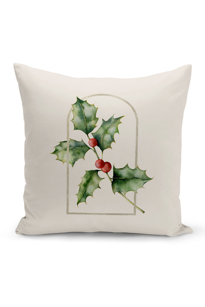 Bertille Home غطاء وسادة مطبوع رقميًا مزدوج الجوانب من سلسلة رأس السنة الجديدة (غطاء لعيد الميلاد وعيد الميلاد)