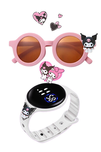 havzoria Figürlü Dijital Dokunmatik Led Ekran Çocuk Saati +Figürlü Gözlük (Gö...