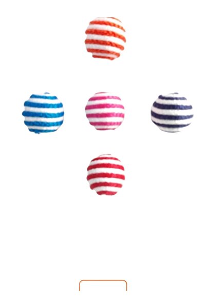 Be Cat كرة لعبة القطط الملونة من بيكات مع خيط ملفوف وصوت |   كرة متينة وممتعة...