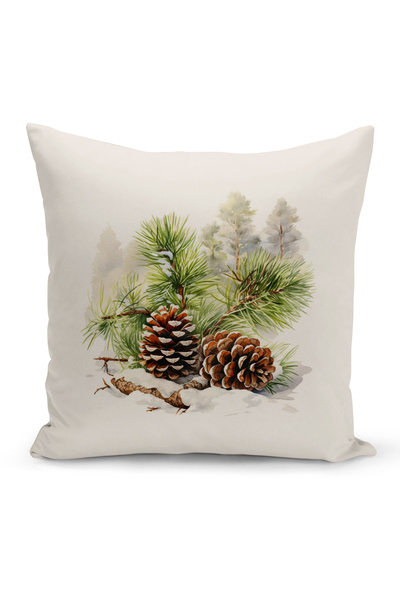 Bertille Home غطاء وسادة مطبوع رقميًا مزدوج الجوانب من سلسلة رأس السنة الجديد...