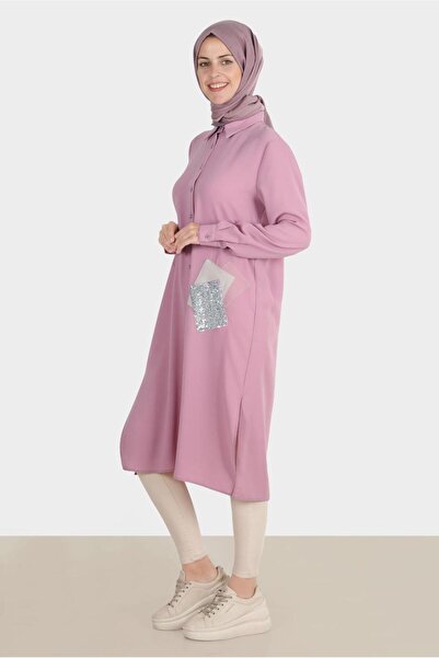 Alvina 42879 موديل تونيك مطرز بالترتر