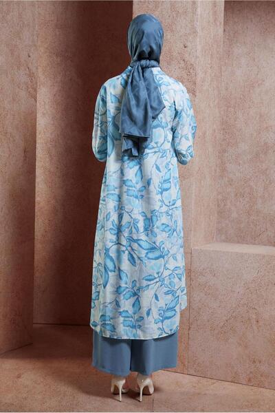 Alvina Льняна туніка 44769 - з візерунком та ефектом