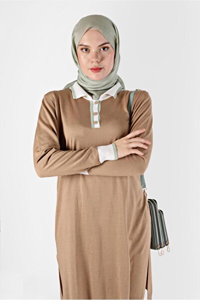 Alvina POLO NECK RIBBANED KNITWEAR TUNIC 42108
