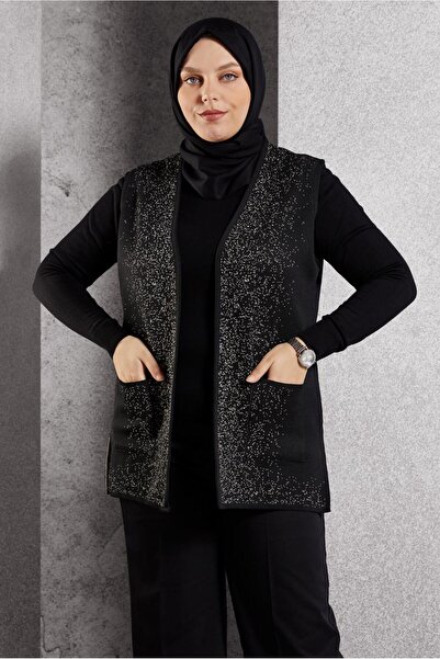 Alvina BÜYÜK BEDEN TRİKO YELEK 20627