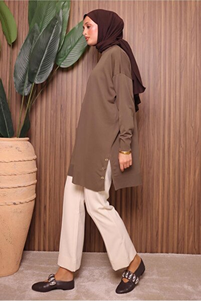 TRENDTESETTÜR Women's Mink Knit Tunic t 6007