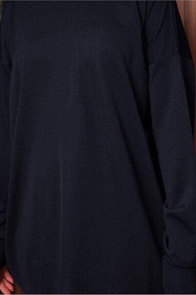 TRENDTESETTÜR KADIN LACİVERT TRİKO TUNİK T 1007