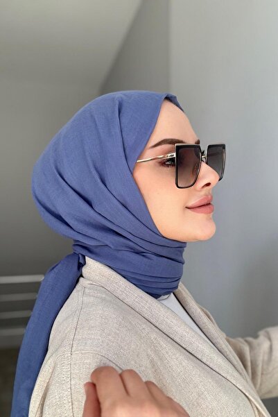 Byedauzunlar Şal din bumbac proaspăt albastru denim