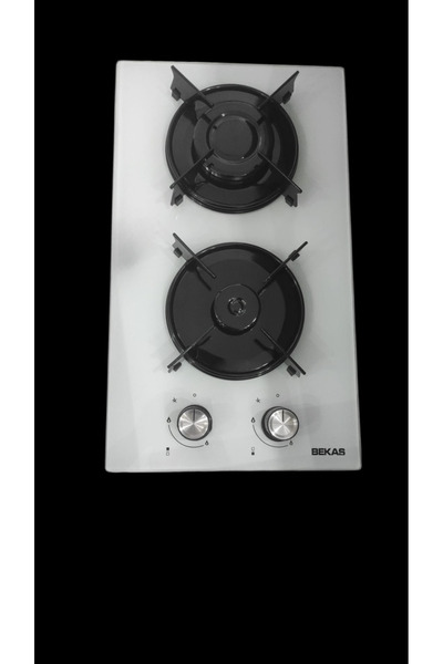 BEKAŞ SÖNME EMNİYETLİ 2 GÖZÜ GAZLI ANKASTRE(GÖMME) İKİLİ LPG(Tüp) Lİ CAM OCAK