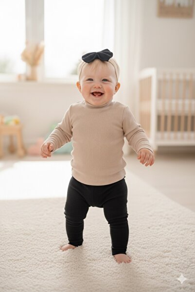 BAHNUR BEBEK ÇOCUK TAYT BLUZ BANDANA TAKIMI SETi