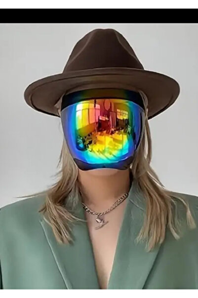 Marmara 2 Pieces Crystal Mask Unisex Rainbow Color Is Not Suitable for Work, Driving, Cycling, Cleaning, Etc., Does Not Produce Steam.