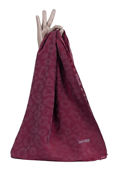 Invee 1329 Шаль з антрацитовим леопардовим візерунком