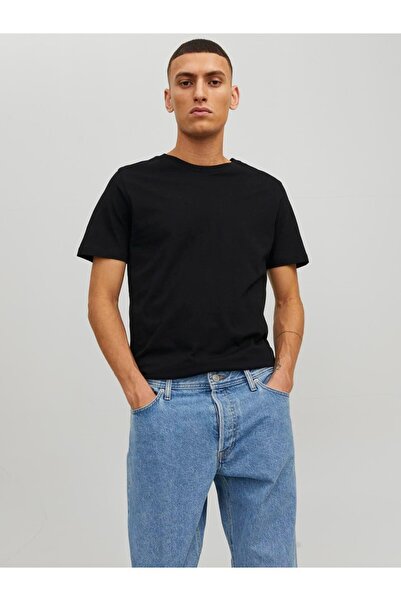Jack & Jones JJEORGANIC BASIC TEE SS O-GOUT NOOS Negru