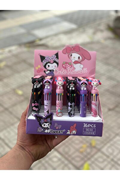 YEŞİL KIRTASİYE مجموعة أقلام حبر جاف كورومي 10 ألوان - قطعة واحدة