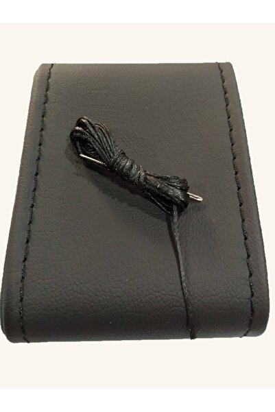 AYAZGURUP Renault Symbol 2 Uyumlu Dikmeli Direksiyon Kılıfı Siyah Düz Deri Es...