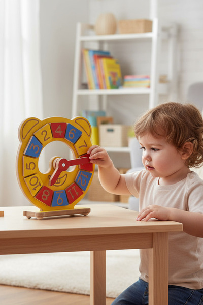 MONTETOYS Montessori Ahşap Eğitici Saat