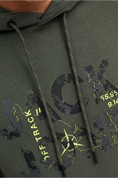 Jack & Jones Φούτερ με στάμπα με κουκούλα