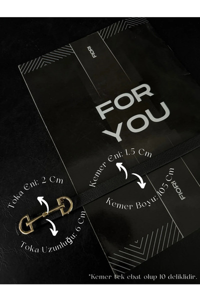 Fiori Uzun Tokalı Ince Kadın Kemeri, Ceket Kemeri, Gömlek Kemeri, Elbise Kemeri