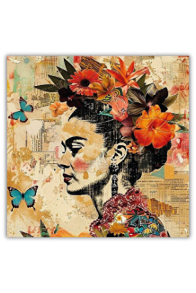 FourArts حامل أكواب رخامي بتصميم فريدا كاهلو، حامل فني لأكواب القهوة، منتج تذ...