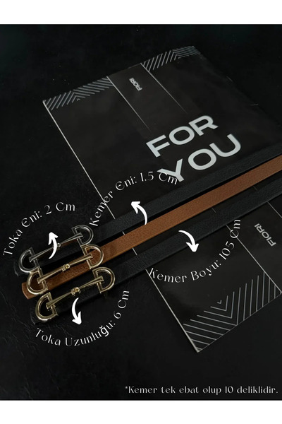 Fiori حزام نسائي رفيع بمشبك طويل مكون من 3 قطع، حزام معطف، حزام قميص، حزام فستان