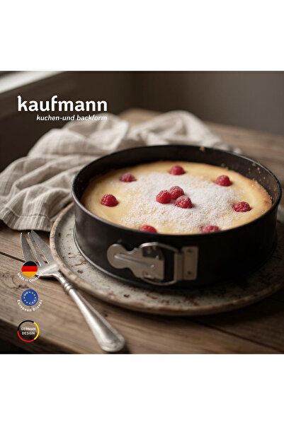 KAUFMANN قالب كيك كلاسيكي مقاس 26 سم - قالب تشيز كيك من الفولاذ الكربوني غير ...