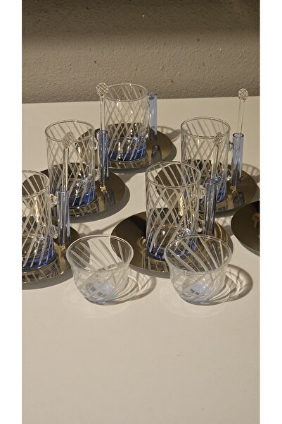 Keopsantique home 18 Pieces Rain Tea Set Blue