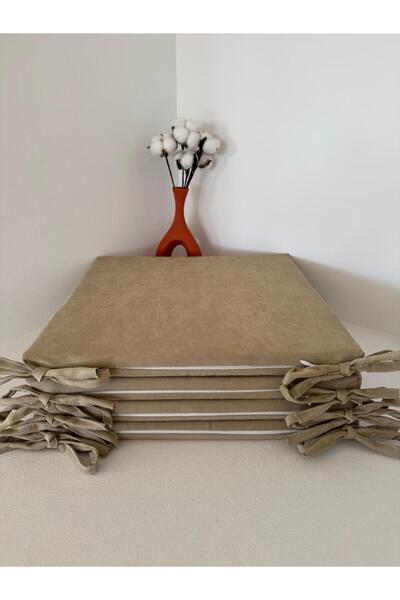 Bykutlay 40*40*2,5 SÜNGERLİ,FERMUARLI,BAĞCIKLI SANDALYE MİNDERİ