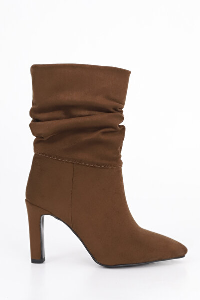 Mamito Ayakkabı CNG A203 Чоботи на тонкому каблуці з манжетою