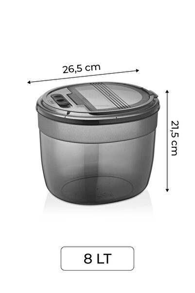 Kitchen Life 2-Piece Large Round Lockable Storage Container - Detergent Dispenser Set