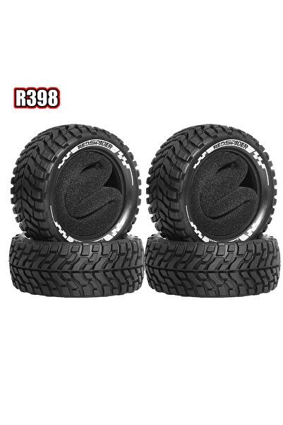 Choice R398 4 قطع 4 قطع إطارات دريفت 1/10 RC، مطاط عالي التماسك، لـ HSP 94122...