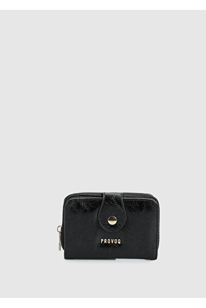 Provoq Black Ad1028 Zeyna Black Wallet