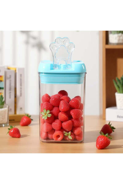 Freshlock Food Storage Box 0.5 L, Blue Lid |