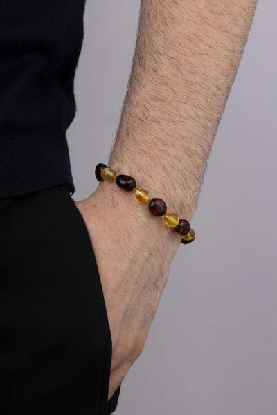 Gümüş Pazarım Double Color Original Adult Amber Bracelet