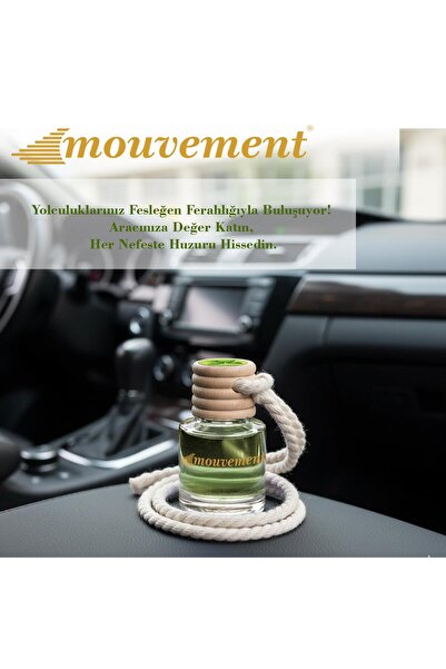 MOUVEMENT Fesleğen Tazeliği 8 ml Oto Kokusu – Canlandırıcı ve Ferah Bir Etki